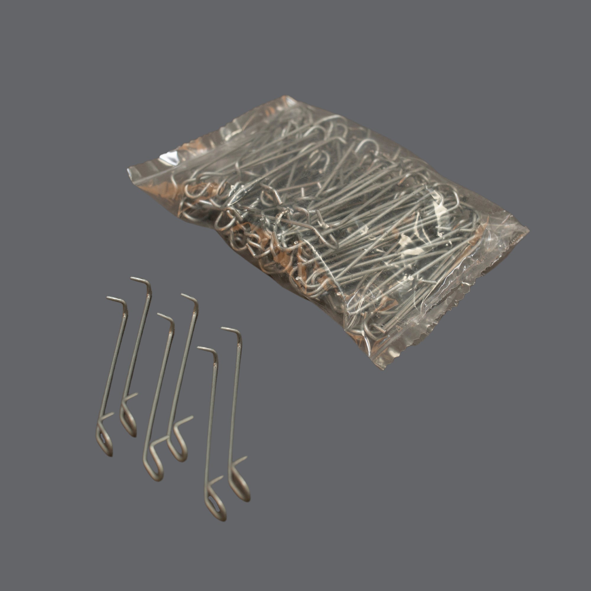 Vertical Tutor Rod Clips: Metal / Fibreglass Canes, Bag/100