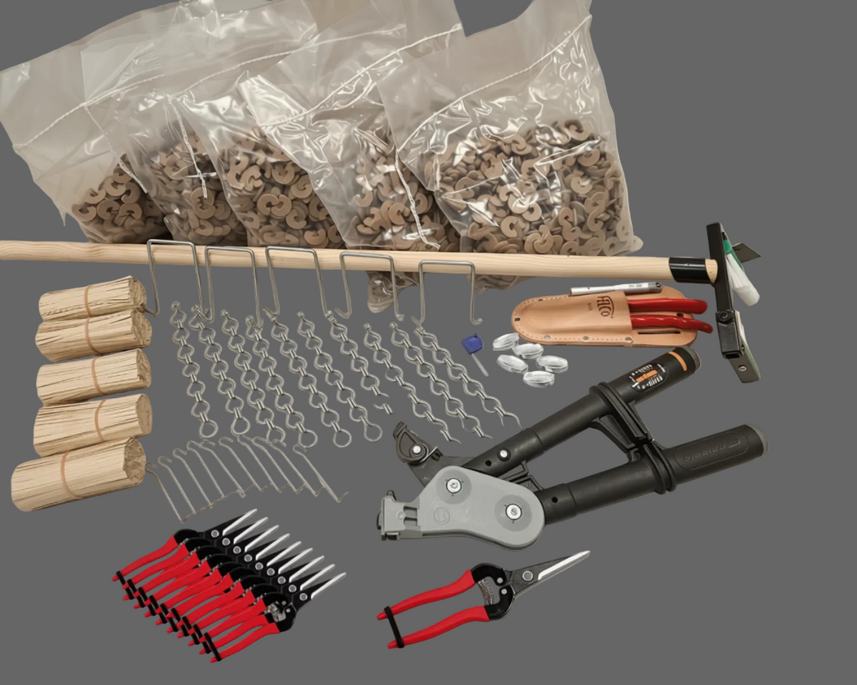1ha bundle ( based on 4545 vines ) with tools and materials