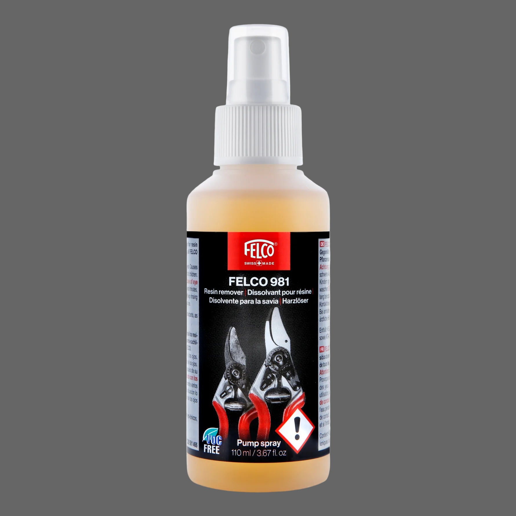 Felco plant resin remover spray