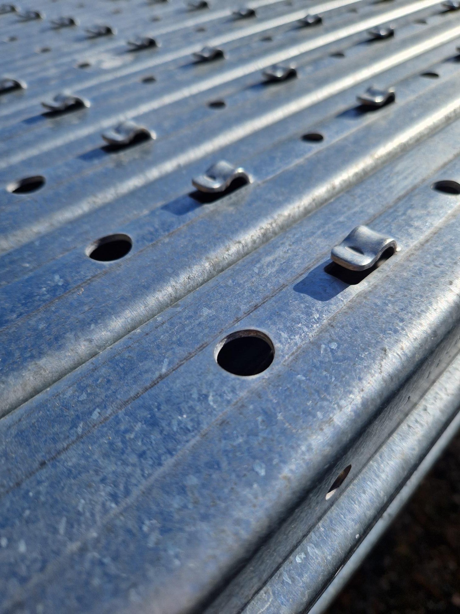 Close Up of Hadley Pre-Galvanised End Posts