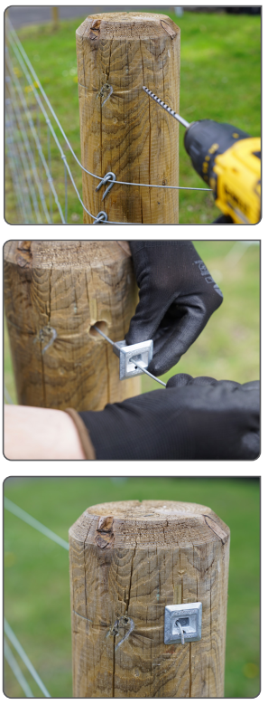 Gripple Wooden Fencing Post Grips, Wire Joiners, Bag/10