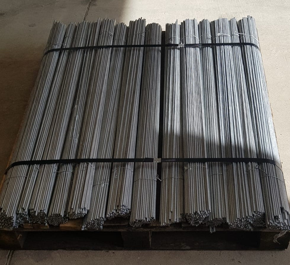 1.2m Vineyard Stakes, Galvanised Metal Tutor Rods